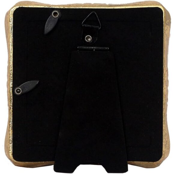 Vintage Picture 3x3 Luxury Antique Photo Frames With Golden Embossed Flower - Picture 6 of 7